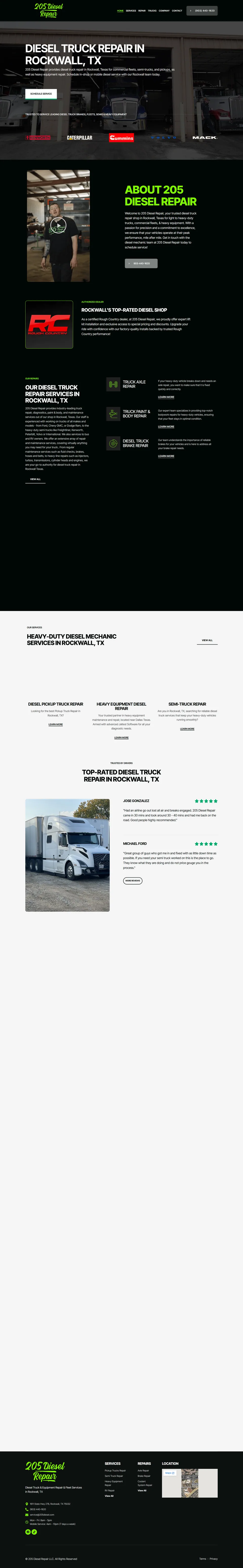 205 Diesel Real Website Preview