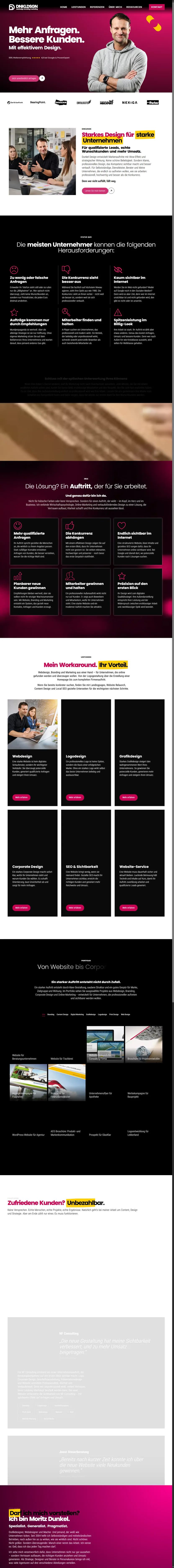 Moritz Dunkel Portfolio Full Screenshot Preview